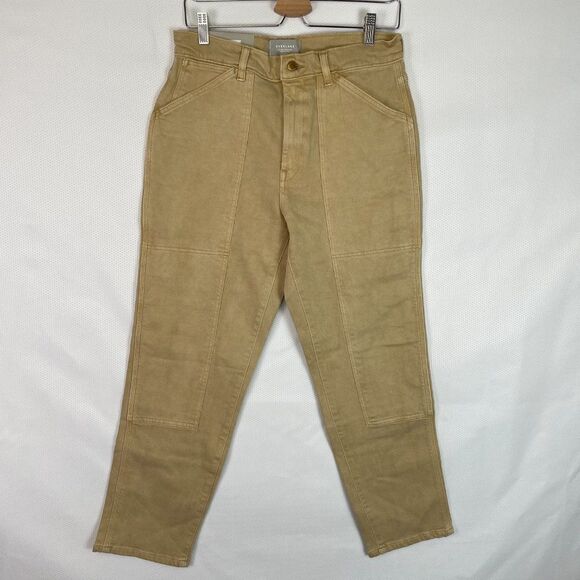 Everlane The Utility Cheeky High Rise Straight Leg Cotton Jean Desert Clay 30 - Picture 2 of 9
